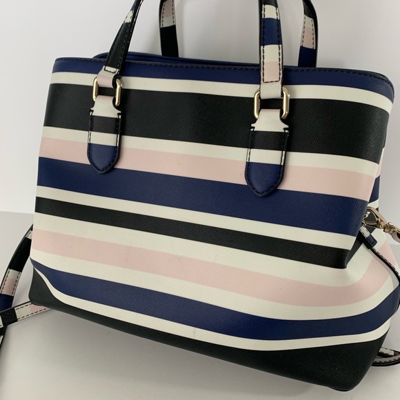 Kate Spade Laurel Way Evangelie striped satchel - Picture 4 of 6